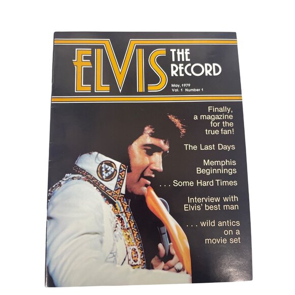 Elvis Presley "The Record" Magazine May 1979 Vol. 1 No. 1 Collectible Photos - Picture 1 of 4